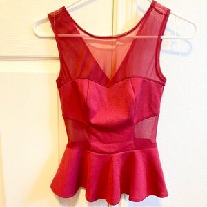 PRETTY PEPLUM TOP❤️